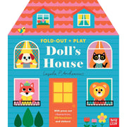 Fold-Out + Play: Doll's House: Build your own 3D house with interactive play pieces and stickers - The Book Bundle