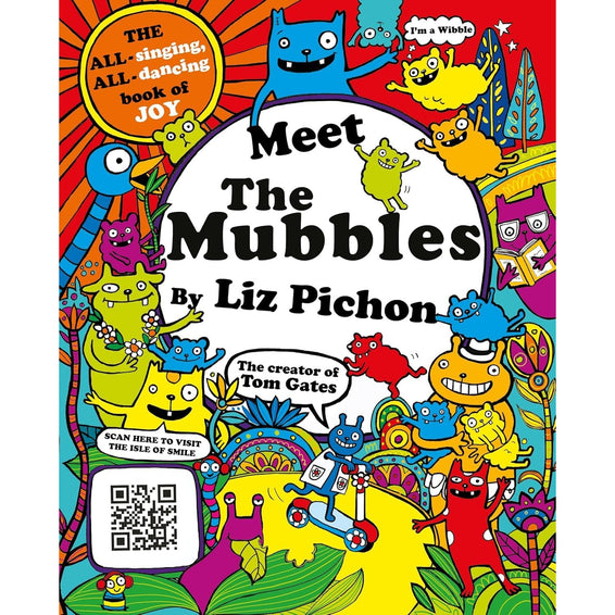 The Mubbles 3 Books Collection Set by Liz Pichon, fiction paperback books from Macmillan Children's Books, stacked together.