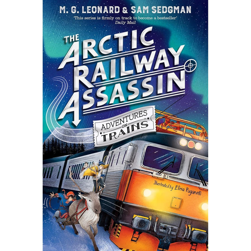 Adventures on Trains 2 Books collection set by M.G. Leonard & Sam Sedgman, paperback fiction books for children.