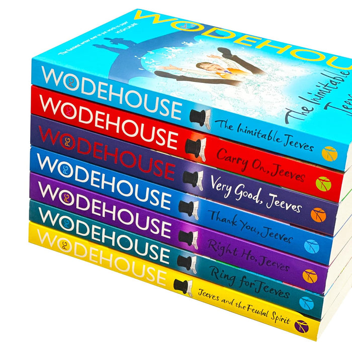 Jeeves and Wooster Series by P.G. Wodehouse 7 Books Collection Set (The Inimitable Jeeves, Carry On, Very Good) - The Book Bundle