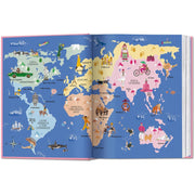 Hardcover of The New York Times Explorer by Barbara Ireland showing the book cover with travel destinations and TASCHEN branding.