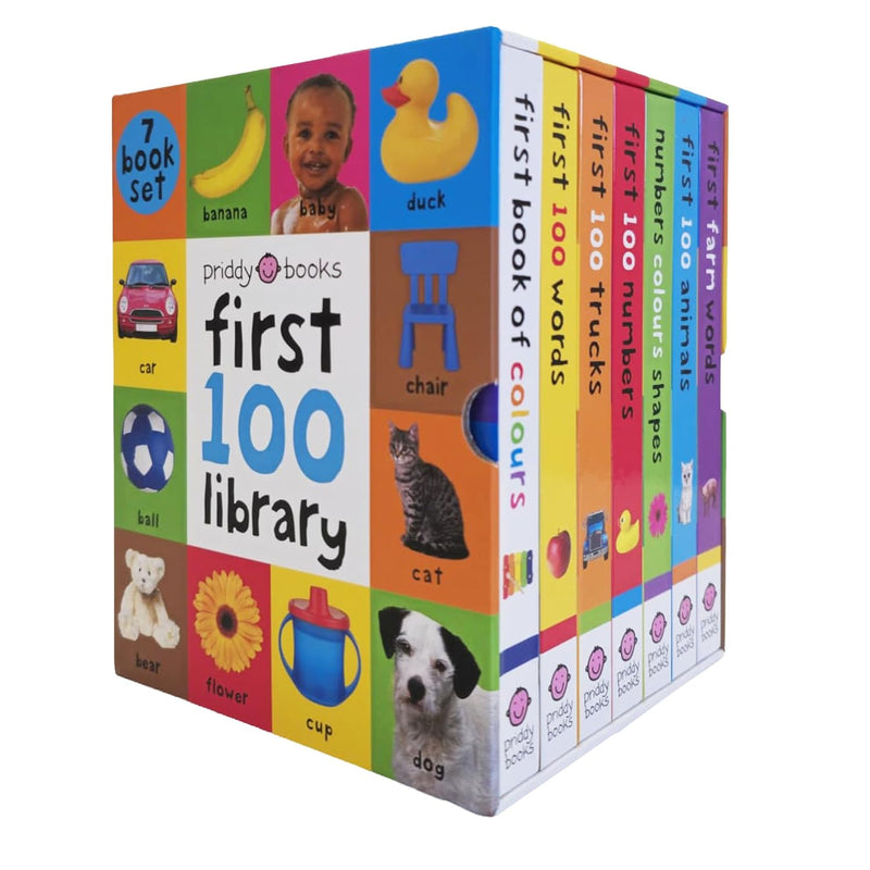Priddy First 100 Library Collection 7 Books Collection Box Set by Priddy - Non Fiction - Paperback