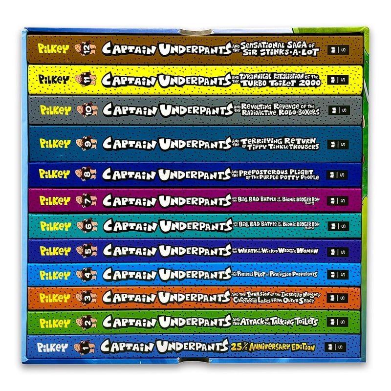Captain Underpants Forever 12 Books Collection Box Set by Dav Pilkey - Fiction - Hardcover