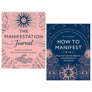 Gill Thackray 2-book collection set includes "How to Manifest" and "The Manifestation Journal" by Michael O'Mara Books UK Ltd, featuring book covers.