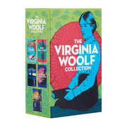 Set of five Virginia Woolf books from the Arcturus Virginia Woolf Collection boxed set, with classic covers and binding.