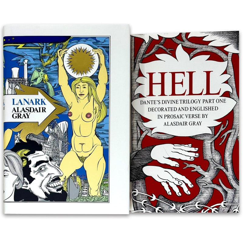 Lanark & Hell 2 Books Collection Set by Alasdair Gray - Fiction - Hardcover