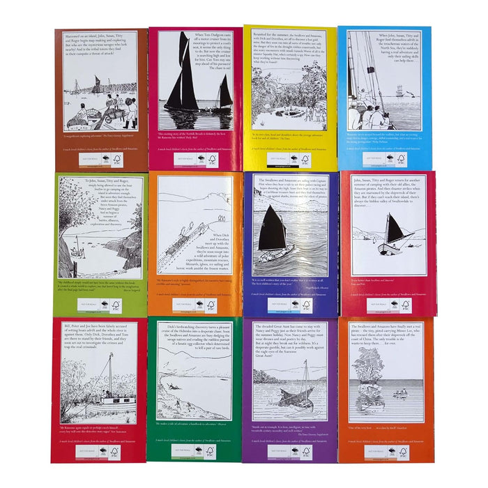 Swallows and Amazons Series 12 Books Collection Set by Arthur Ransome - The Book Bundle