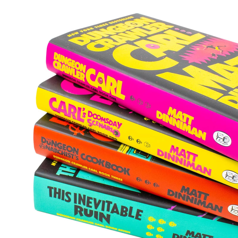 Dungeon Crawler Carl 4 Books Collection Set by Matt Dinniman - Fiction - Paperback