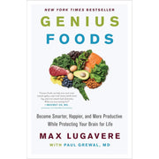 Genius Living Series 1 & 2 by Max Lugavere 2 Books Set (Genius Foods: Become Smarter, The Genius Life: Heal Your Mind) Hardcover - The Book Bundle