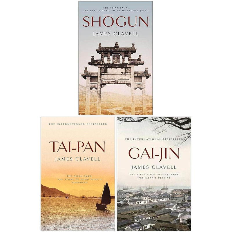 James Clavell Asian Saga Series 3 Books Collection Set Shrink Wrap Pack (Shogun, Tai-Pan, Gai-Jin) - The Book Bundle