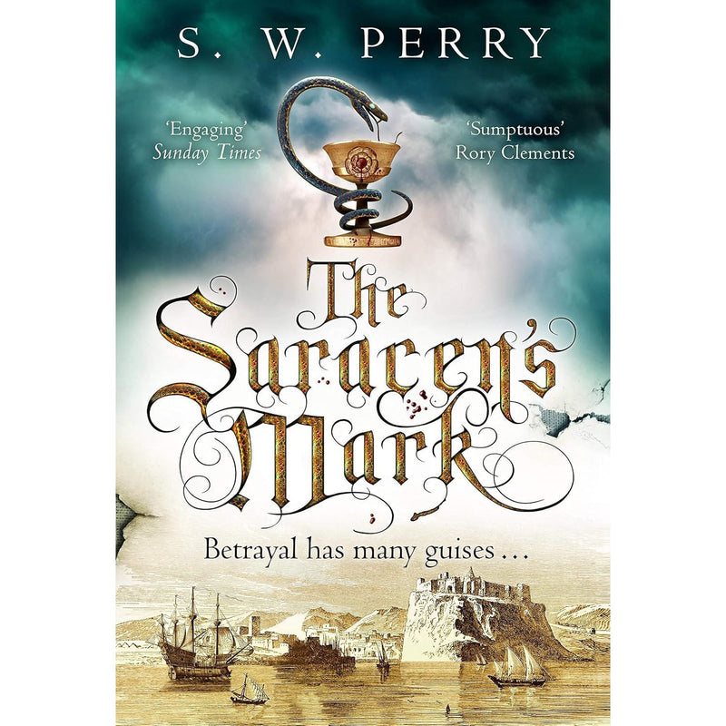 Corvus Ltd The Jackdaw Mysteries Series 3 books set by S. W. Perry featuring The Saracen's Mark, The Angel's Mark, and The Heretic's Mark