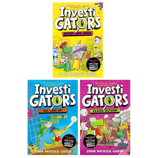 Investigators Series (Books 6-8) 3 Books Set by John Patrick Green All Tide Up, Heist and Seek, Class Action - The Book Bundle