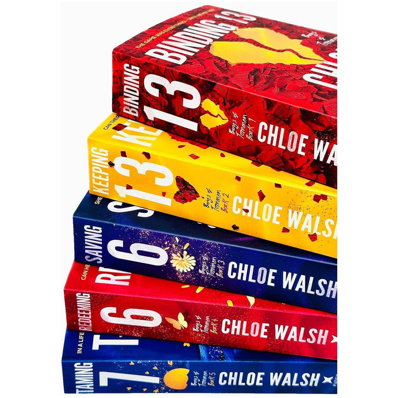 Boys of Tommen Series 5 Books Collection Set By Chloe Walsh (Binding 13, Keeping 13, Saving 6, Redeeming 6, Taming 7) - The Book Bundle