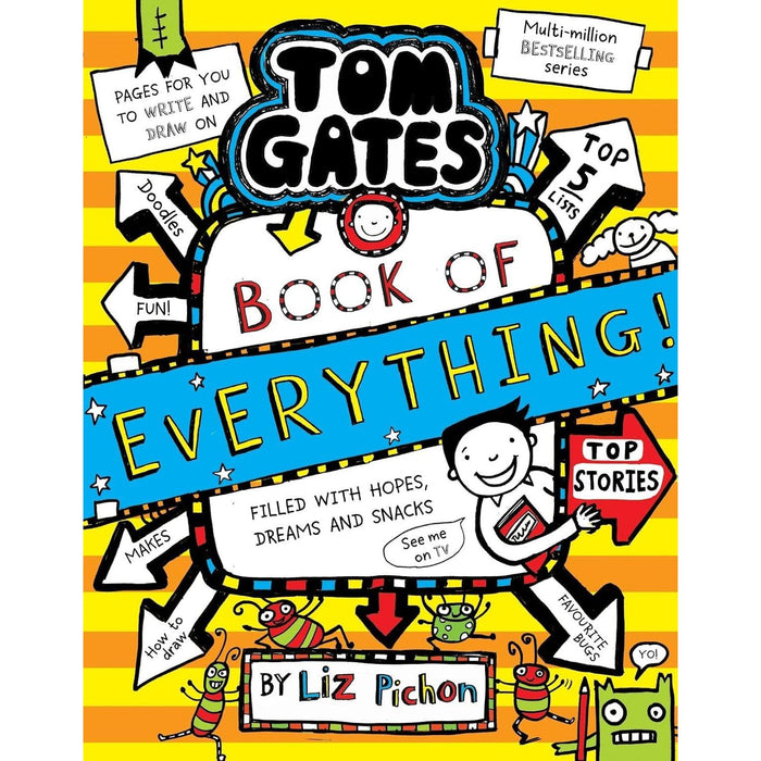 Tom Gates Series 20-23 Collection 4 Books Set By Liz Pichon (Five Star Stories, Ha! Ha! Hilarious, Book of Everything & Happy to Help (eventually), Pesky Pets and Parties) - The Book Bundle