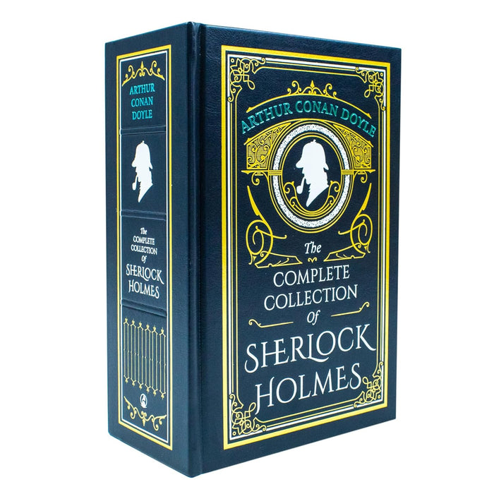 Arthur Conan Doyle The Complete Collection of Sherlock Holmes Deluxe Leather Bound Classic: (A Study In Scarlet, The Sign Of Four, The Adventures of Sherlock Holmes) - The Book Bundle