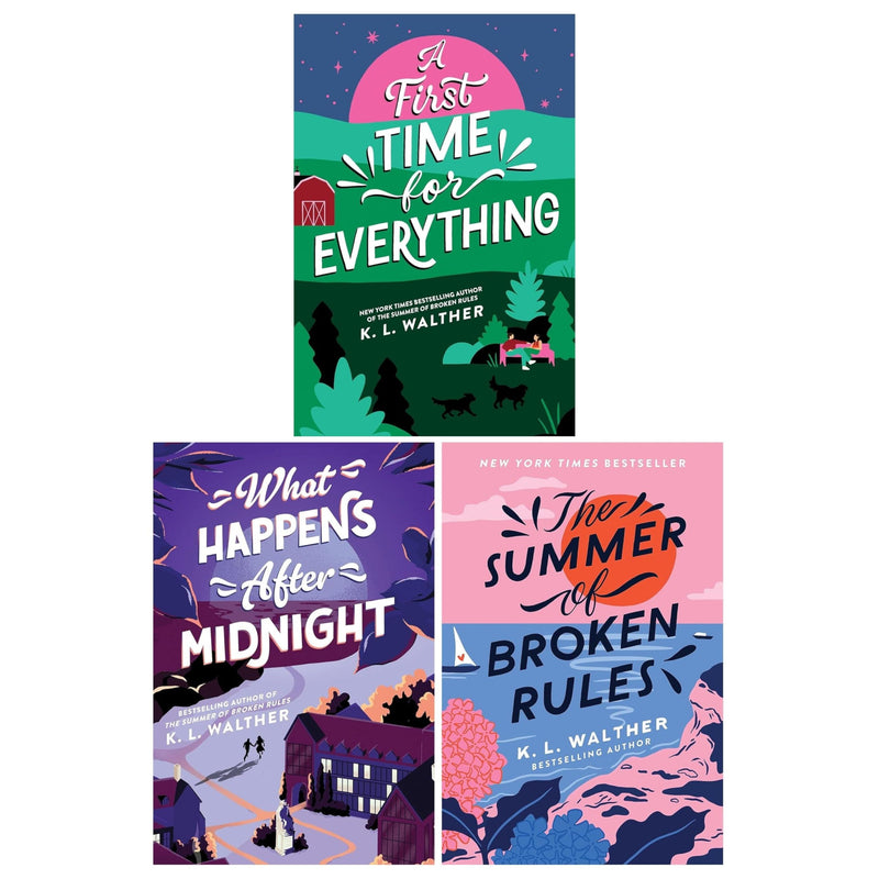 K. L. Walther Collection 3 Books Set (What Happens After Midnight, The Summer of Broken Rules and A First Time for Everything) - The Book Bundle