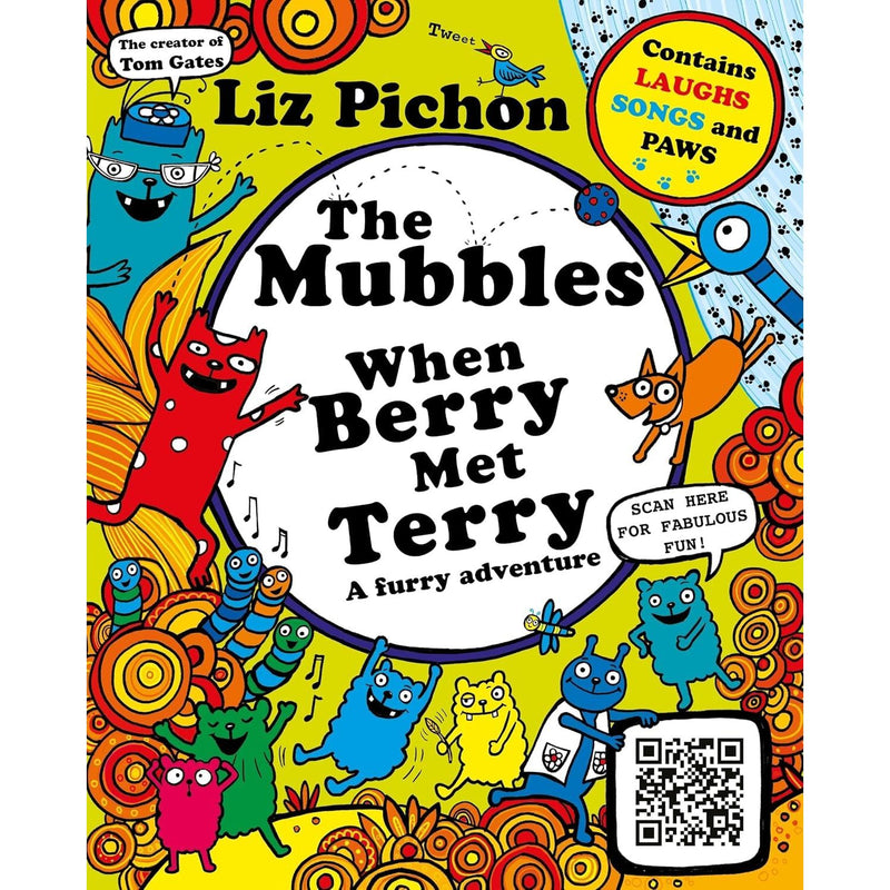 Three hardcover books from The Mubbles collection by Liz Pichon, featuring colorful illustrations and children's fiction.