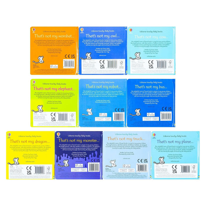 Usborne That's Not My 10 Books Collection Set Series (1 & 2) by Fiona Watt (Bus, Truck, Plane, Monster) - The Book Bundle