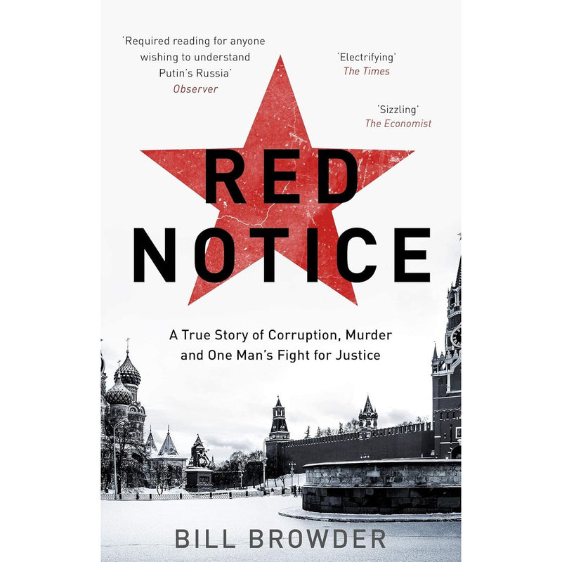 Collection of two paperback nonfiction books by Bill Browder, Freezing Order and Red Notice, published by Simon & Schuster UK.