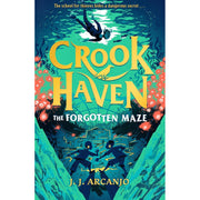 Crookhaven Series 3 books collection set by J. J. Arcanjo, including The Island Heist, The School for Thieves, and The Forgotten Maze.