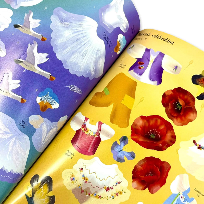 Sticker Dolly Dressing 4 Books Collection Box Set by Fiona Watt - Ages 7–9 - Paperback