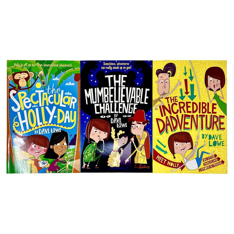 The Incredible Dadventure Series 3 Books Collection Set By Dave Lowe (Incredible Dadventure, Mumbelievable Challenge and Spectacular Holly-Day) - The Book Bundle