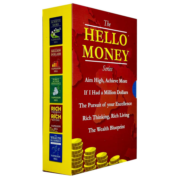 The Hello Money Series Collection 5 Books Set By Napoleon Hill (Aim High Achieve More) - The Book Bundle