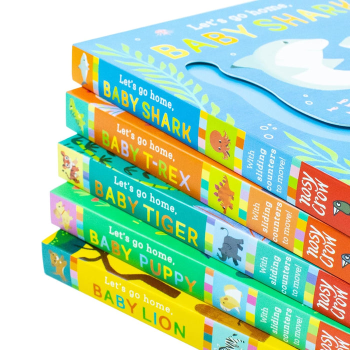Let’s Go Home Series 5 Books Collection Set (Baby Shark, Baby T-Rex, Baby Tiger, Baby Puppy, Baby Lion) - The Book Bundle
