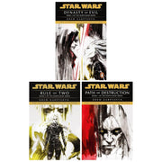 Star Wars Darth Bane Trilogy books set by Drew Karpyshyn, part of the Essential Legends Collection, featuring three hardcover novels.