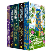 Set of five Jacqueline Wilson Puffin Ltd books including The Primrose Railway Children and The Girl Who Wasn't There.