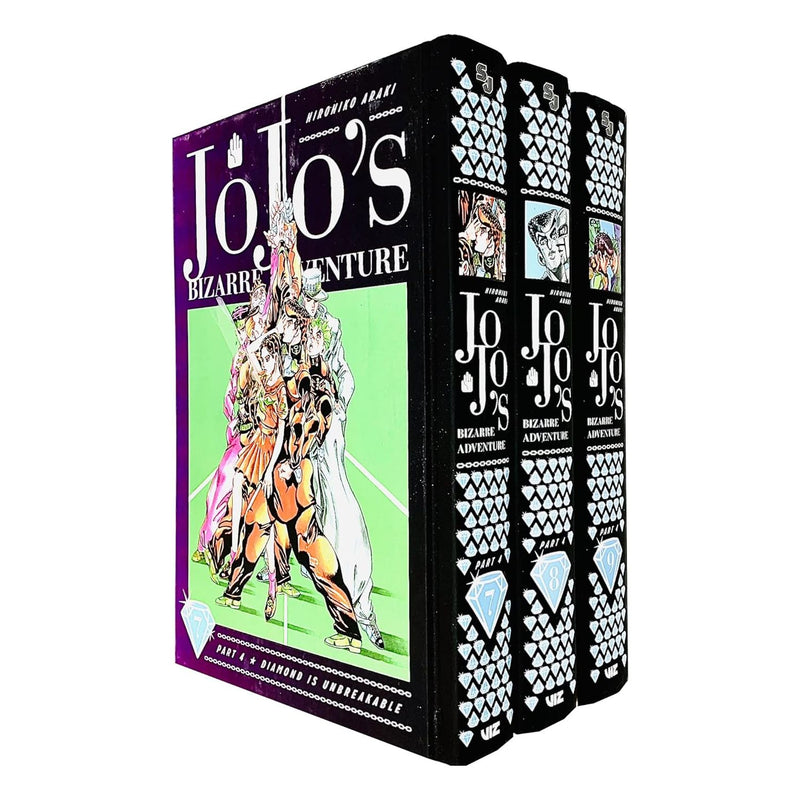 JoJo's Bizarre Adventure Part 4 Diamond Is Unbreakable Volume (7-9) 3 Books Set - The Book Bundle