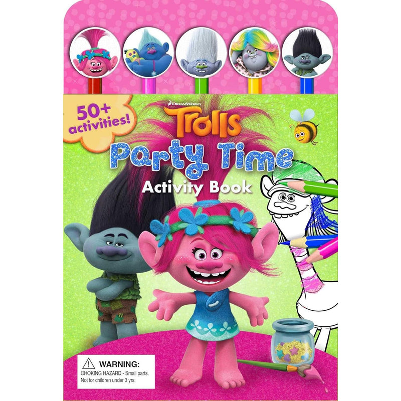 DreamWorks Trolls Party Time Activity Book (Pencil Toppers) - The Book Bundle