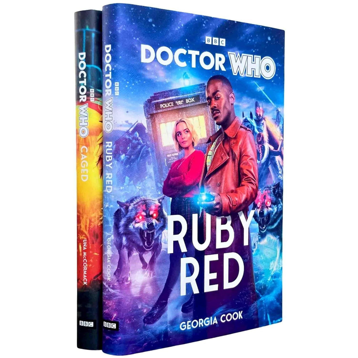 Doctor Who 2 Books Collection Set by Georgia Cook (Ruby Red & Caged)
