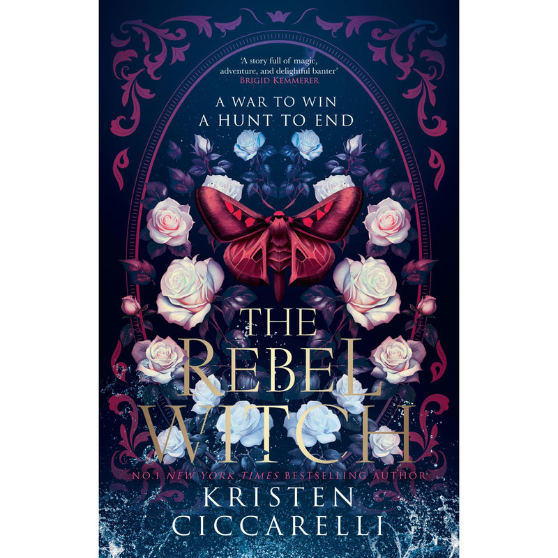 Paperback of The Rebel Witch, Book 2 in The Crimson Moth Series by Magpie, featuring dark fantasy and romantic elements.
