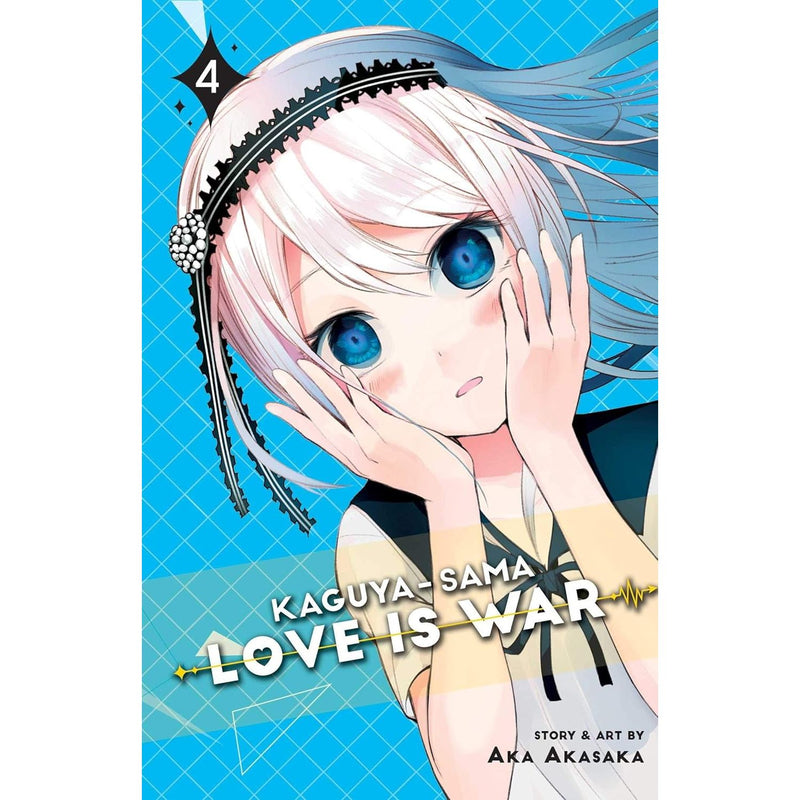 Set of five paperback Kaguya-sama: Love Is War books by Aka Akasaka, featuring vibrant cover art from the manga series.