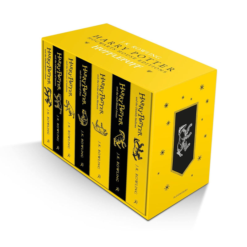 Harry Potter Hufflepuff Hogwarts House Edition 7 Books Collection Box Set by J.K. Rowling - Fiction