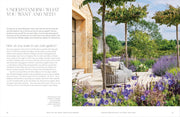 Hardcover book titled "How To Design a Garden" by Pollyanna Wilkinson, featuring gardening tips and design ideas on the cover.
