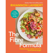 Set of three Fibre for Life cookbooks by Rhiannon Lambert, Dr. Khosro Ezaz-Nikpay, and Robin Robertson, featuring plant-based protein recipes.