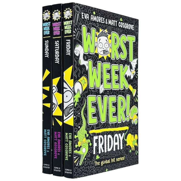 Worst Week Ever! Series 3 Books Collection Set By Eva Amores & Matt Cosgrove (Sunday, Saturday and Friday) - The Book Bundle