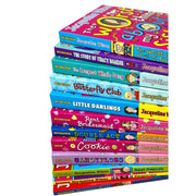 Jacqueline Wilson 12-book collection set featuring Tracy Beaker, Longest Whale Song, Butterfly Club, Little Darlings, Best Friends and more.