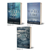 Orbit The Wheel of Time Box Set 4 by Robert Jordan featuring books 10-12: Crossroads of Twilight, Knife of Dreams, The Gathering Storm.