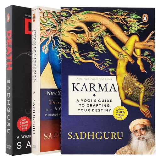 Sadhguru: A Yogi's Guide Collection 3 Books Set (Inner Engineering, Karma & Death) - The Book Bundle