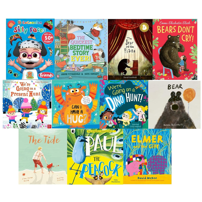 Set of 11 Little Adventures and Big Feelings picture books for kids by David Litchfield and Louise Fitzgerald, paperback collection.
