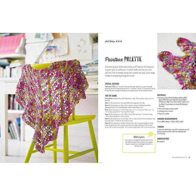 Modern Crocheted Shawls and Wraps: 35 stylish ways to keep warm from lacy shawls to chunky Throws