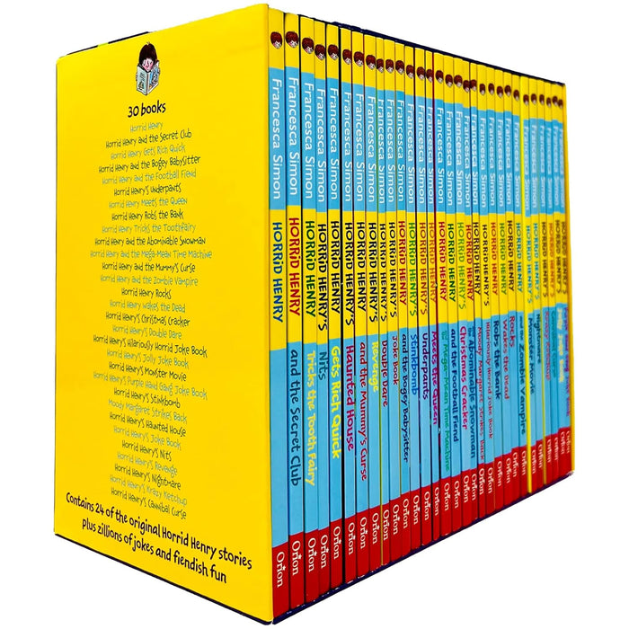 Horrid Henry the Complete Story Collection 30 Books Box Set Pack Francesca Simon - The Book Bundle