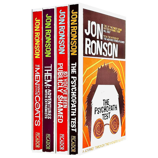 Jon Ronson 4 Books Collection Set The Psychopath Test, The Men Who Stare At Goat - The Book Bundle
