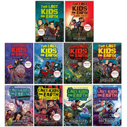Set of 10 The Last Kids on Earth books by Max Brallier, featuring cosmic adventures, Midnight Blade, Skeleton Road, and more.