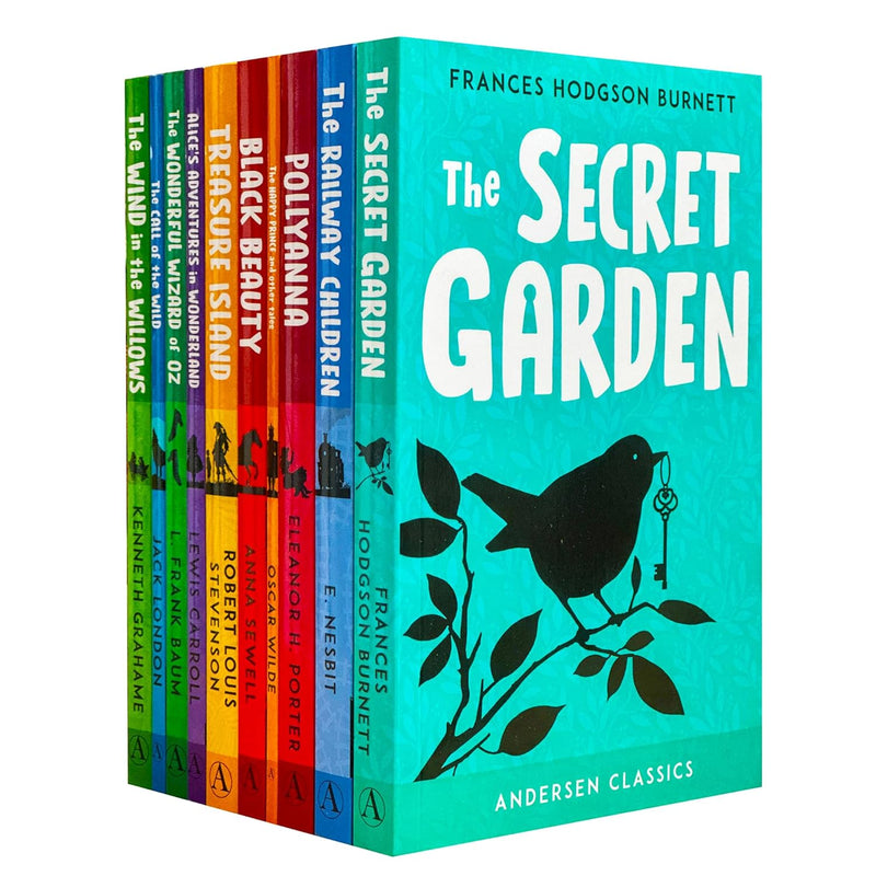 Set of ten children's fiction paperback books from Andersen Press Children's Classics collection, featuring colorful covers.