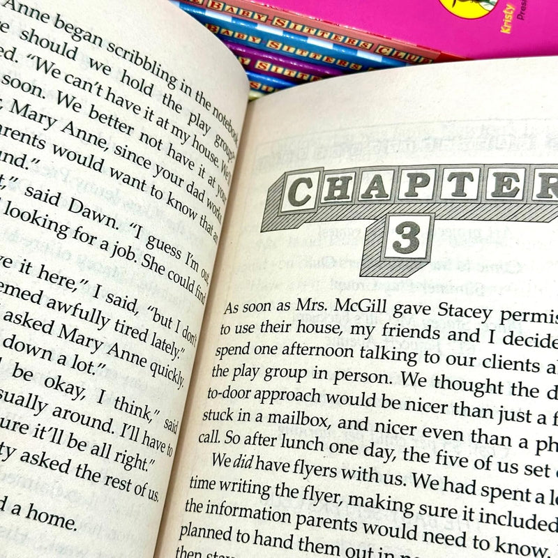 The Baby-Sitters Club 6 Books Collection Set by Ann M. Martin - Fiction - Paperback