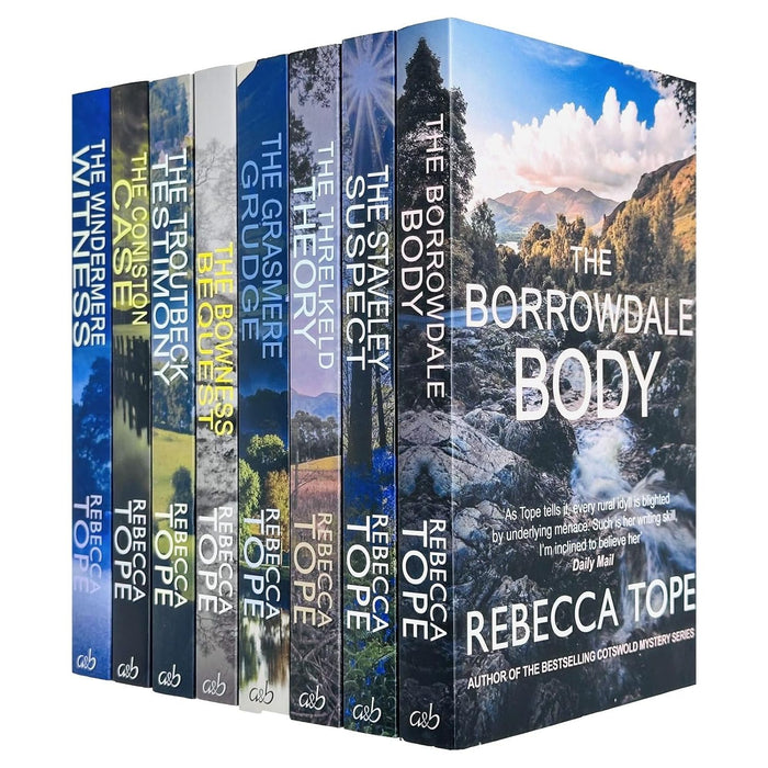 Lake District Mysteries 8 Books Collection Set By Rebecca Tope Staveley Suspect, The Borrowdale Body - The Book Bundle